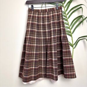 Vintage Pure New Wool St Michael Midi Circle Skirt
